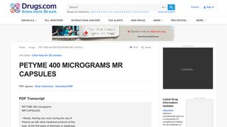 PETYME 400 MICROGRAMS MR CAPSULES | Drugs.com
