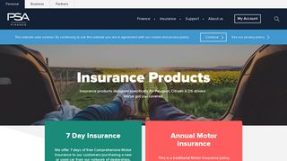 Peugeot, Citroën & DS Insurance | PSA Finance UK