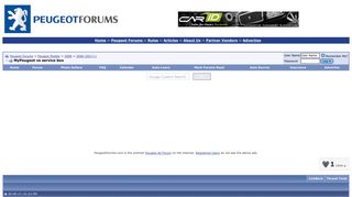 MyPeugeot vs service box - Peugeot Forums
