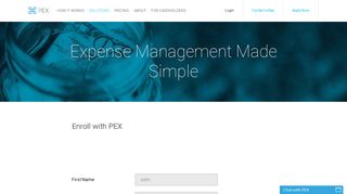 PEX Customers | PEX - PEX Card