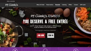 P.F. Chang's Rewards Program | P.F. Chang's