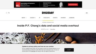 Inside P.F. Chang's data and social media overhaul - Digiday
