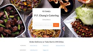 P.F. Chang's Catering - Delivery Menu from ezCater