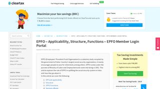 EPFO Portal Login - EPFO Member Login Portal - Facilities, Latest ...