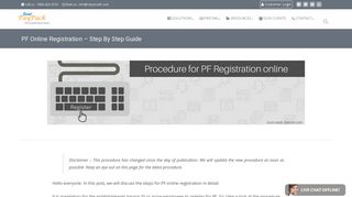 PF online registration - Step by step procedure - Saral Paypack