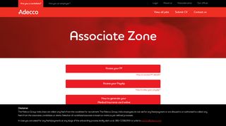 Associate zone - Adecco