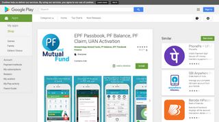 EPF Passbook, PF Balance, PF Claim UAN Mutual Fund - Apps on ...