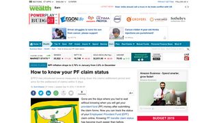 PF Transfer claim status: How to know your PF (Provident Fund) claim ...