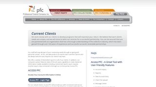 Access PFC | Manage Your Account Online | Professional Finance ...
