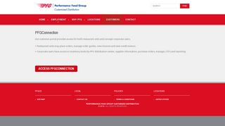 Customer Management Portal - PFG Customized