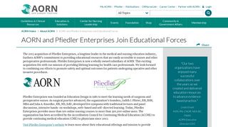 Pfiedler Enterprises and AORN Join Educational Forces - Association ...