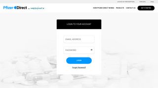 Login | Pfizer Direct by MedVantx