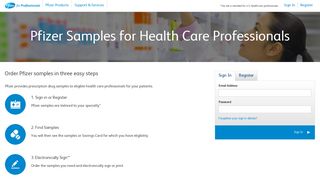 Pfizer Samples for Health Care Professionals | Pfizer for Professionals
