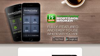 Mortgage Broker iPhone App - pfloans - Provident Funding