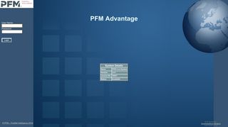 PFM-Advantage - Login Screen (Live)