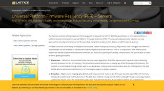 Platform Firmware Resiliency (PFR) - Lattice Semiconductor