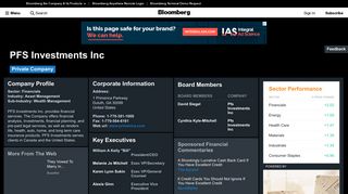 PFS Investments Inc: Company Profile - Bloomberg