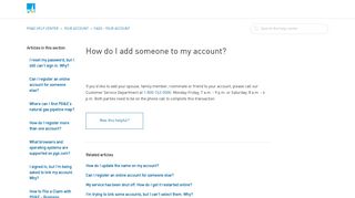 How do I add someone to my account? – PG&E Help Center