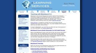 Teaching with Blackboard - eLearning Services @ Prince George's ...