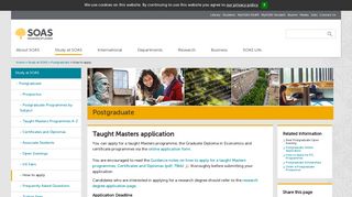 How to Apply for Postgraduate Taught Masters Degree Programmes ...