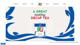 PG Tips Home page