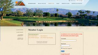 The Club at PGA WEST Member Login