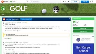 PGA Tour Live : golf - Reddit