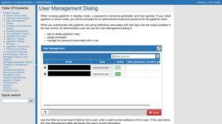 User Management Dialog — pgAdmin 4 4.1 documentation