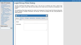 Login/Group Role Dialog — pgAdmin 4 4.1 documentation