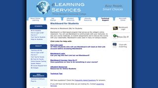 Blackboard for Students - eLearning Services @ Prince George's ...
