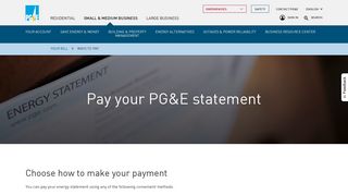How to pay your PG&E bill