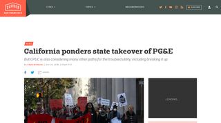 California ponders state takeover of PG&E - Curbed SF