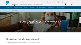 Ways to pay your energy bill from PG&E