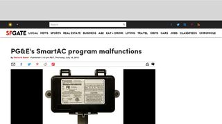 PG&E's SmartAC program malfunctions - SFGate