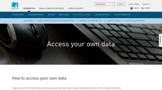 Access your own data - PG&E