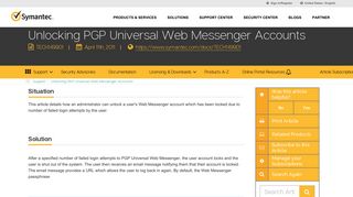 Unlocking PGP Universal Web Messenger Accounts