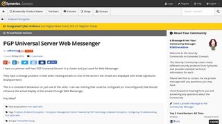 PGP Universal Server Web Messenger | Symantec Connect ...