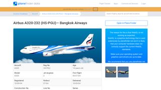 Track Flight Airbus A320-232 (HS-PGU) | Flight Track Data