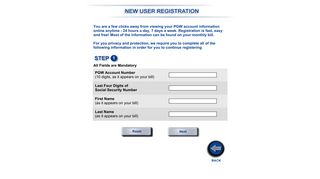 Account Registration 1 - PGW