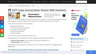 ADT Login: How to Access the Router Settings | RouterReset