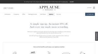 Applause | Book Direct with De Vere - De Vere Hotels