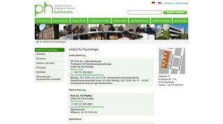 Pädagogische Hochschule Karlsruhe: Institut für ... - PH Karlsruhe