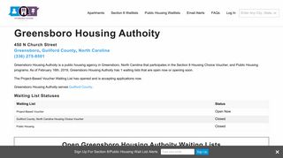 Greensboro Housing Authoity, NC | Section 8 and Public Housing