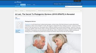 At Last, The Secret To Phalogenics Reviews (2018 UPDATE) Is ...