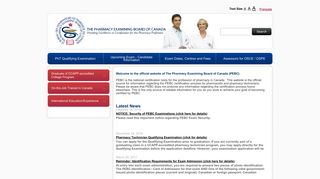 Pharmacy Technician Home Page