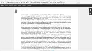 my 1 day access experience with the online mcq course from ...