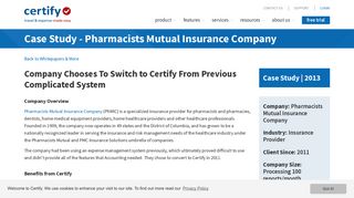 Certify Case Study - Pharmacists Mutual Insurance Company
