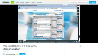 PharmaClik Rx 1.9 Features Demonstration on Vimeo