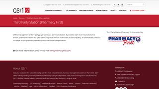Third Party Station (Pharmacy First) | QS/1