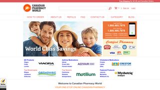 Canadian Pharmacy World Safe, Certified Canada Pharmacy